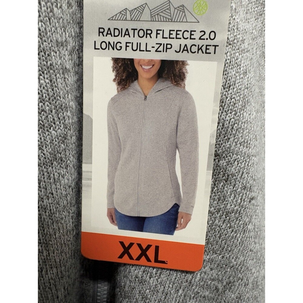 Eddie Bauer Women's Radiator Fleece 2.0 Full-Zip Jacket Grey NWT